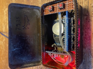 TIL311 Clock – Board/Inside view